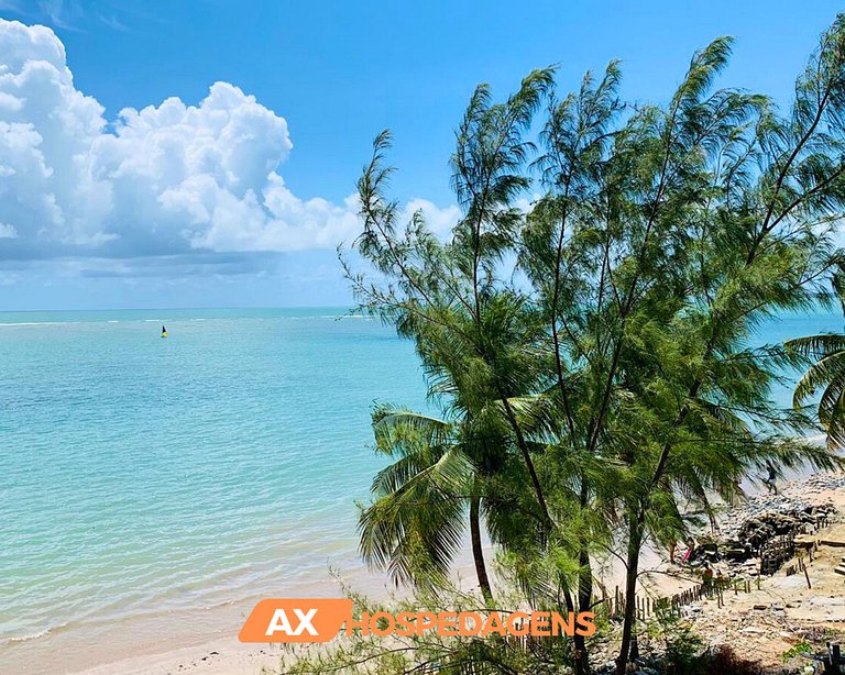 Homeway Flamboyant Flat / Pé na areia vista mar