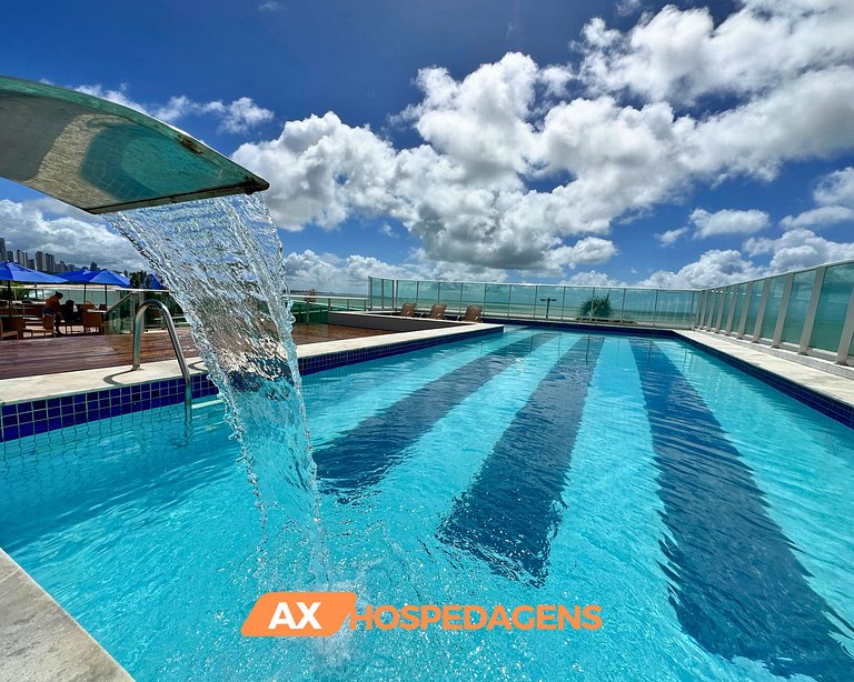 AX Blue Suites / vista do mar e varanda