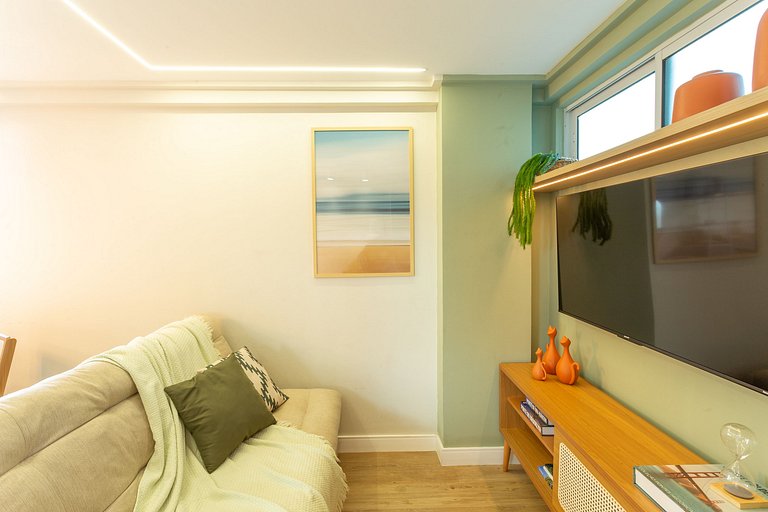 Flat oliva - Vista para o mar