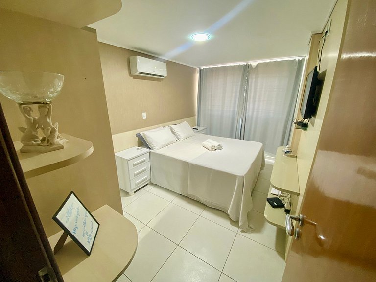 Manaíra Palace 324 - Flat Confortável e Funcional.