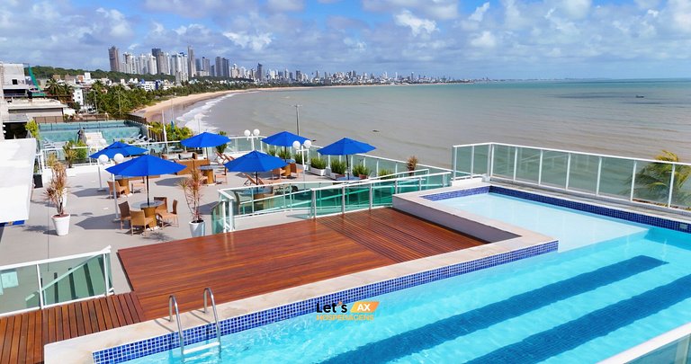 AX Blue Suítes/com vista para o mar e varanda