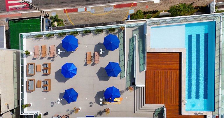 AX Blue Suites / vista do mar e varanda