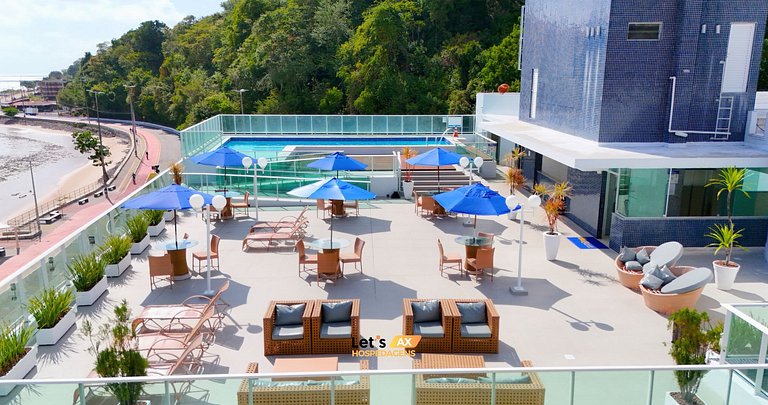 Sunrise Blue Suites / vista do mar e varanda