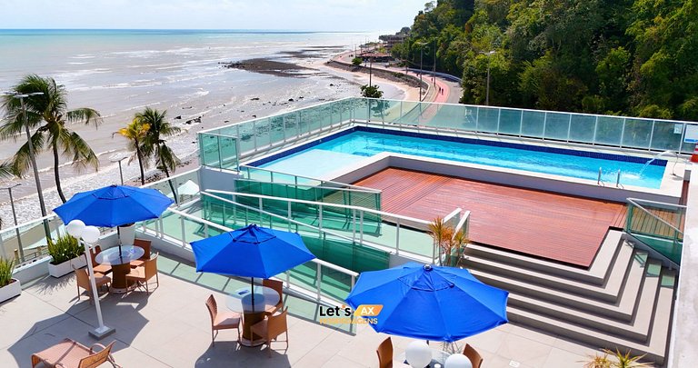 Sunrise Blue Suites / vista do mar e varanda