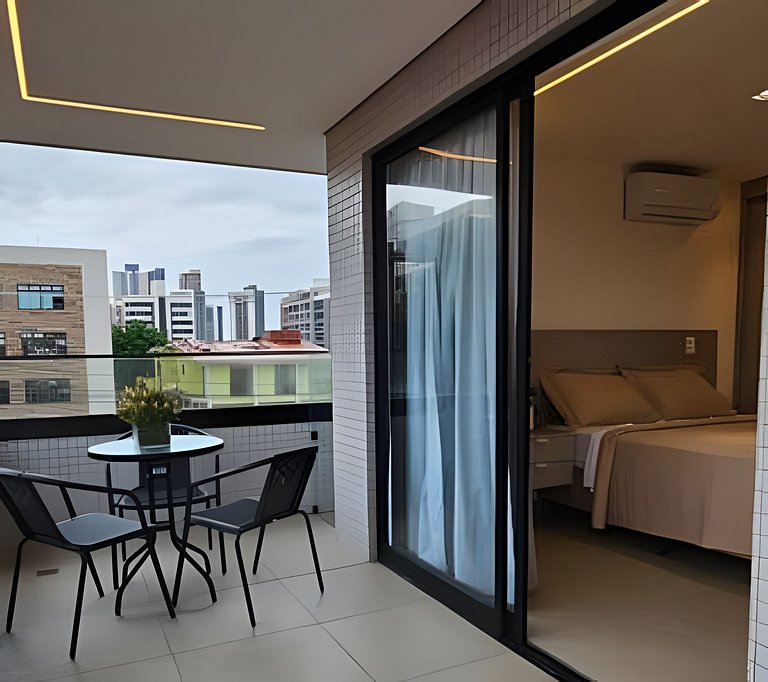 Apartamento pé na areia no Bessa