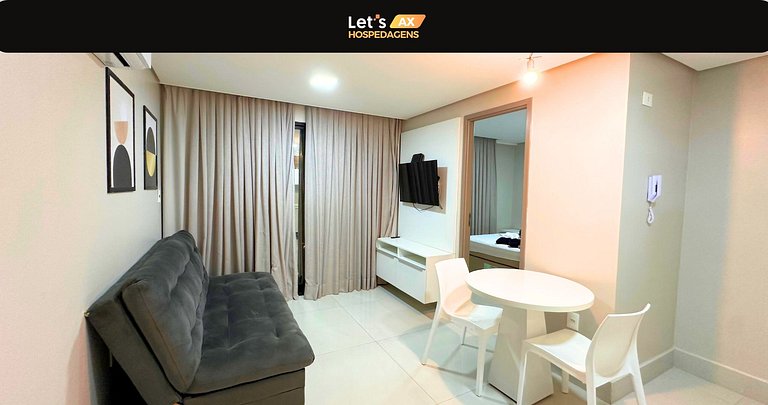 Belo flat em cabo branco