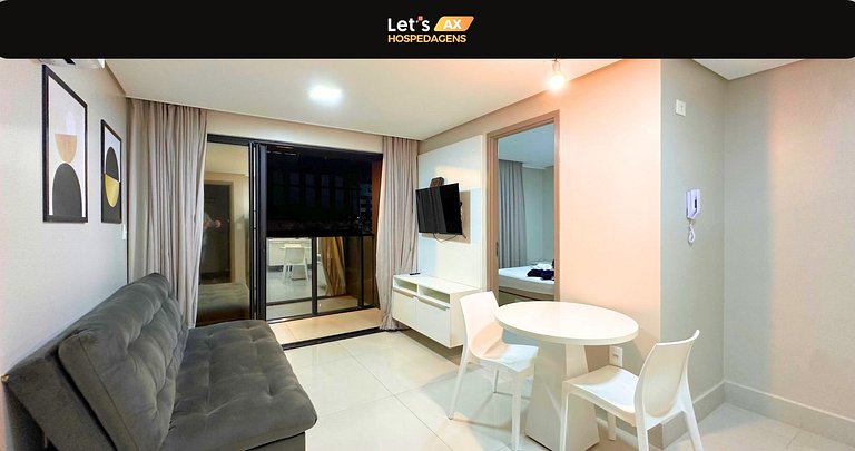 Belo flat em cabo branco