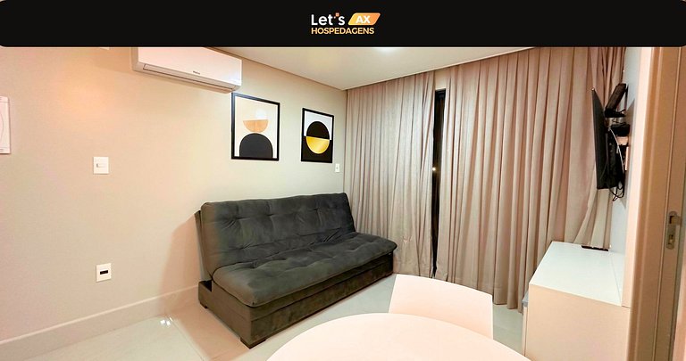 Belo flat em cabo branco
