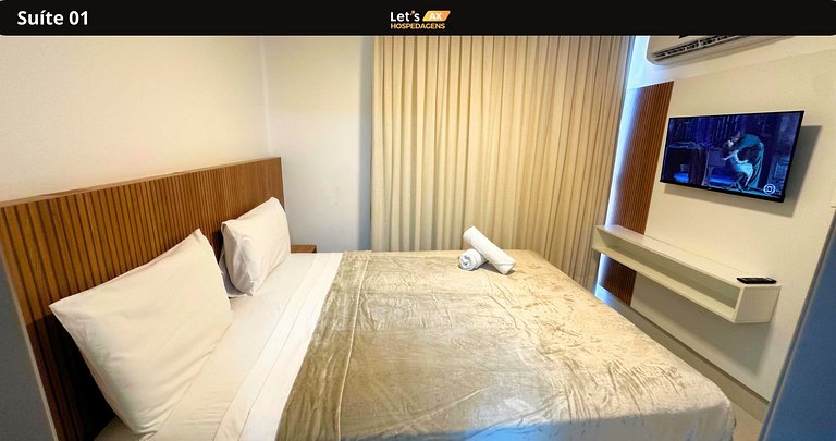 Apartamento de dois quartos no cabo branco