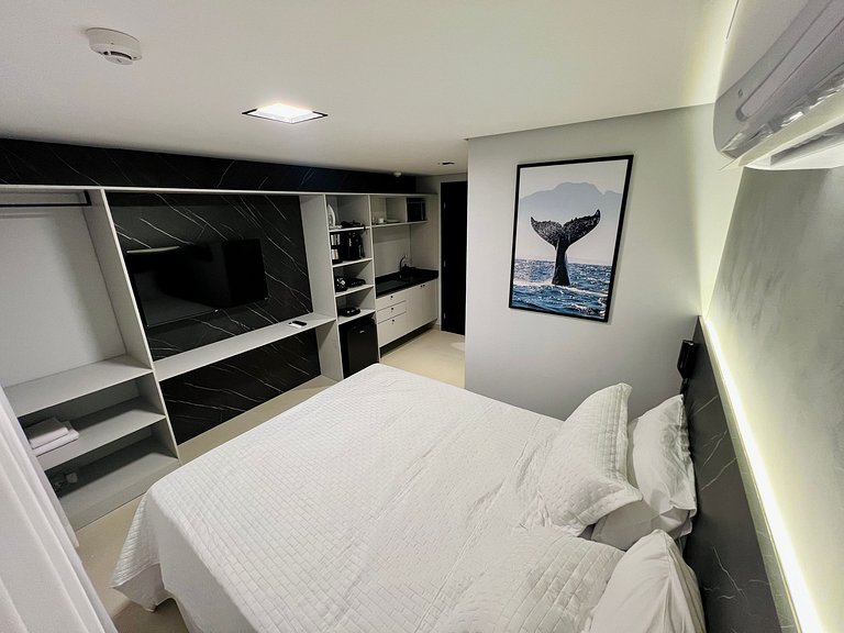 AM 011 - Studio Pé na Areia com Garden no Bessa