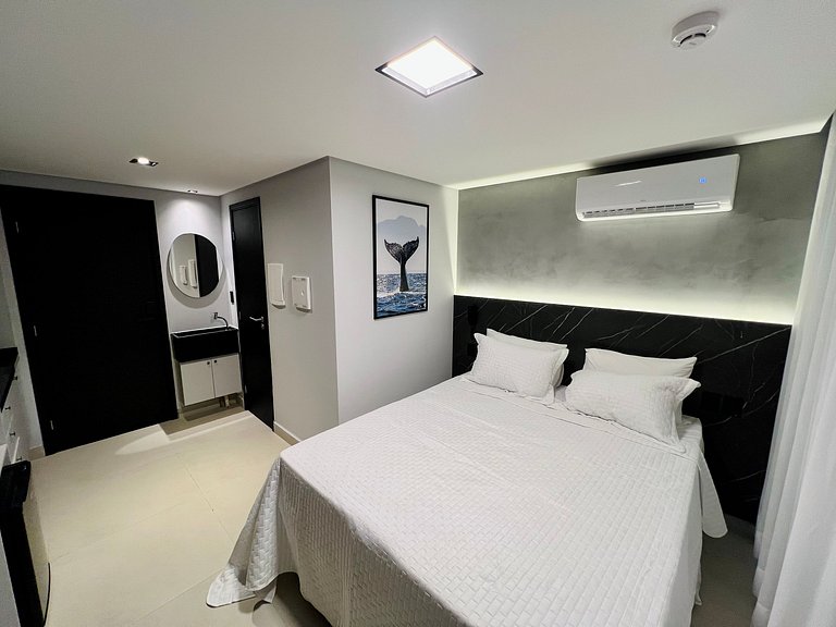 AM 205 - Studio Pé na Areia Estiloso e Funcional