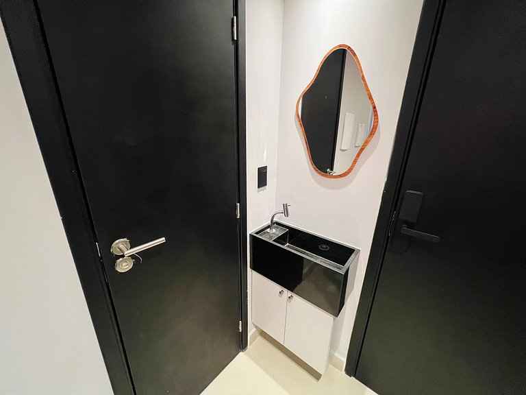 AM 105 - Studio Pé na Areia Confortável e Único