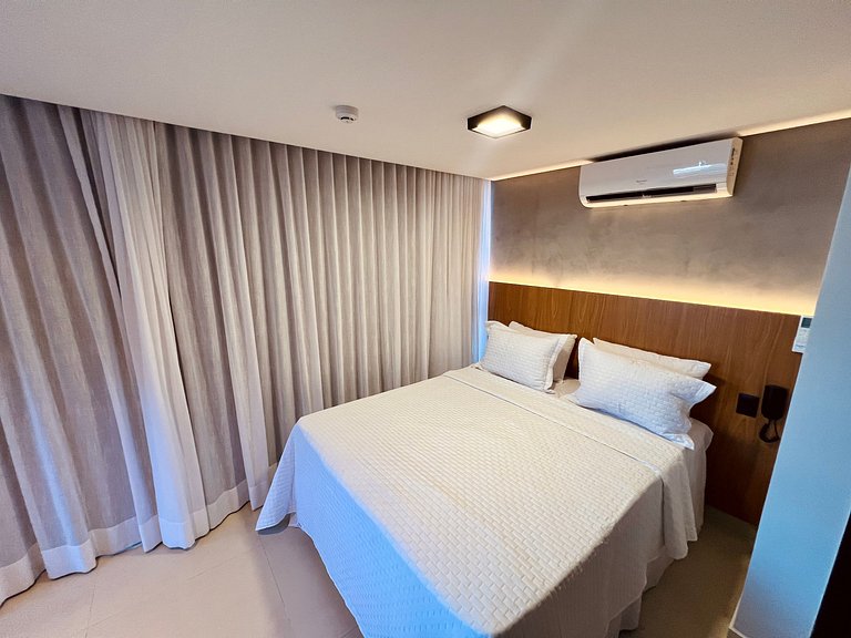 AM 109 - Studio Pé na Areia com Vista Mar no Bessa