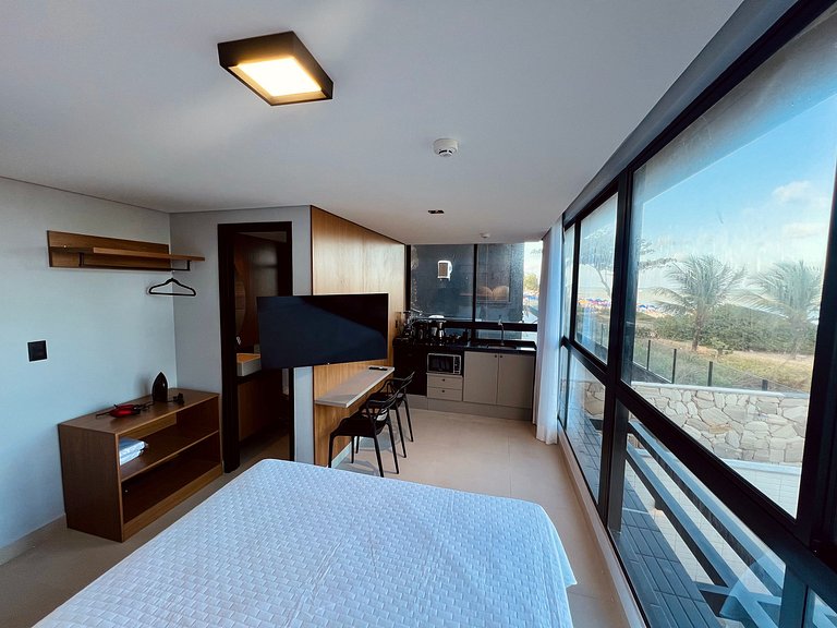 AM 109 - Studio Pé na Areia com Vista Mar no Bessa