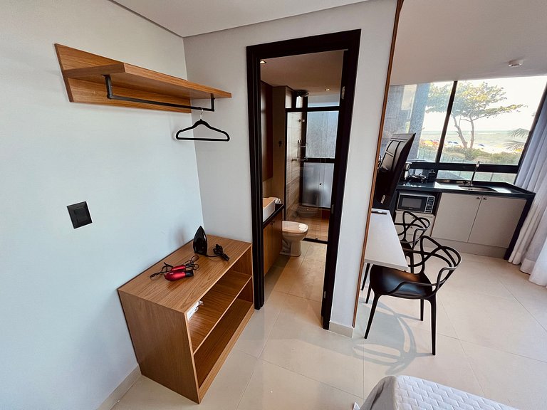 AM 109 - Studio Pé na Areia com Vista Mar no Bessa