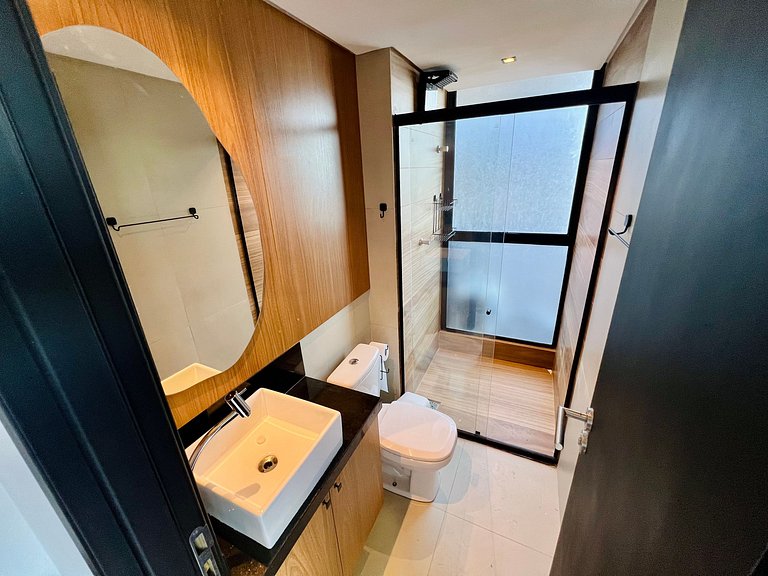 AM 109 - Studio Pé na Areia com Vista Mar no Bessa