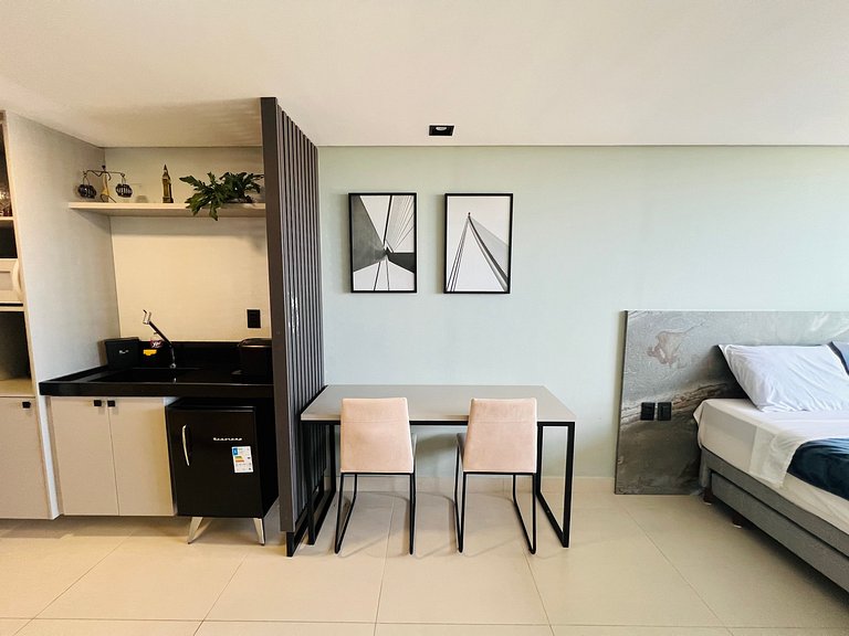 Alta Garden 306 Flat Studio Vista Mar, Pé na Areia