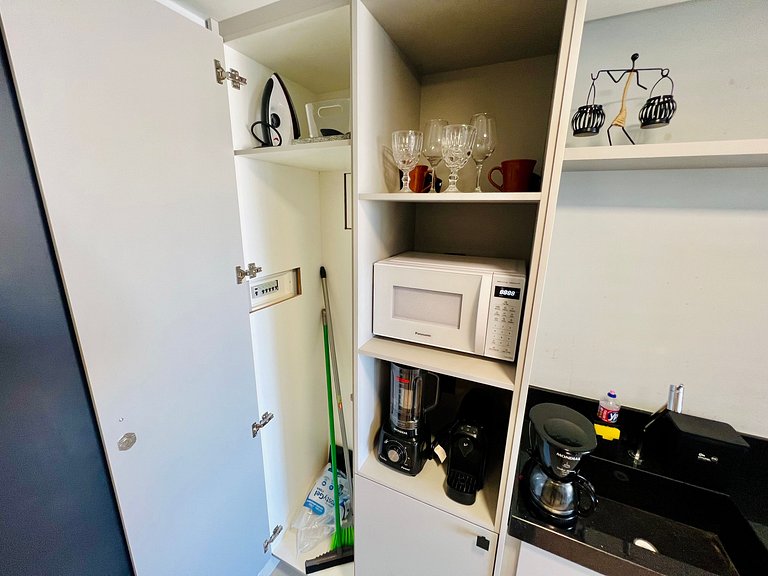 Alta Garden 306 Flat Studio Vista Mar, Pé na Areia