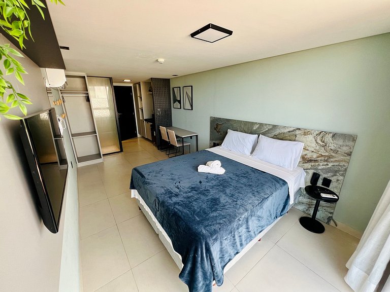 Alta Garden 306 Flat Studio Vista Mar, Pé na Areia