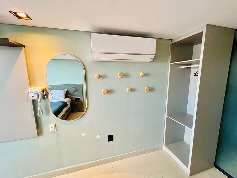 Alta Garden 306 Flat Studio Vista Mar, Pé na Areia