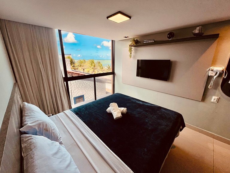 Alta Garden 306 Flat Studio Vista Mar, Pé na Areia