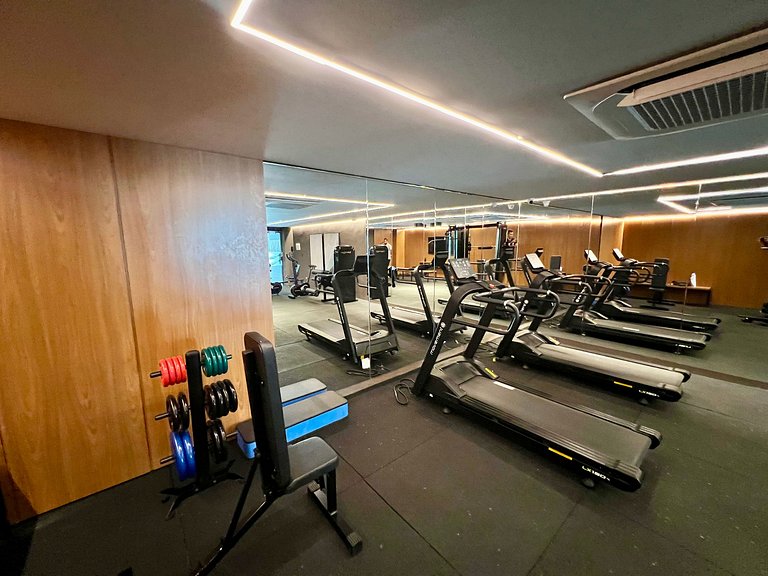 Alta Garden 02 Pé na Areia - Lindo Flat com Garden