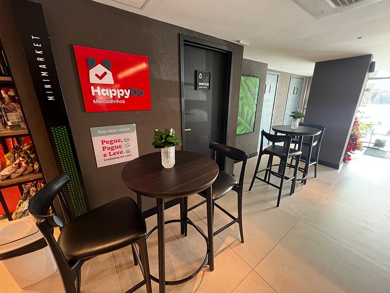 Alta Garden 306 Flat Studio Vista Mar, Pé na Areia