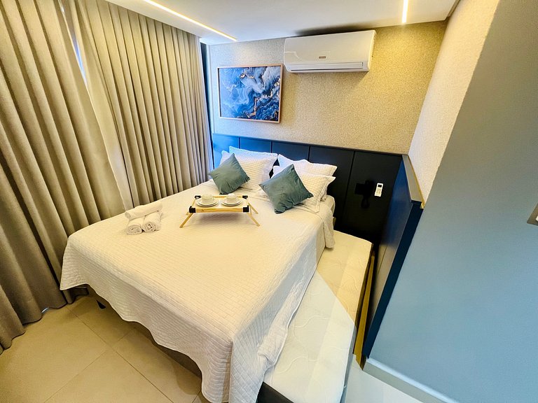 AM 205 - Studio Pé na Areia Estiloso e Funcional