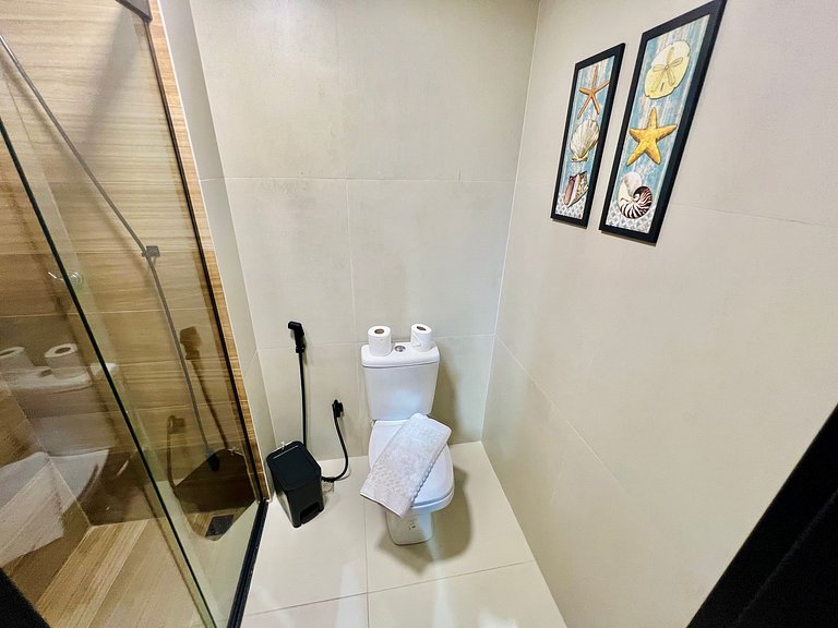 AM 205 - Studio Pé na Areia Estiloso e Funcional