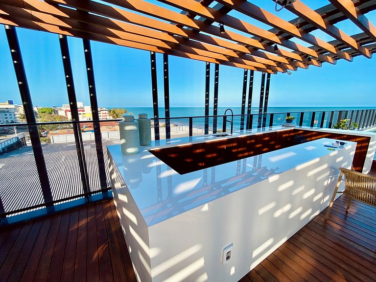 AM 208 - Studio Pé na Areia com Vista Mar Lateral