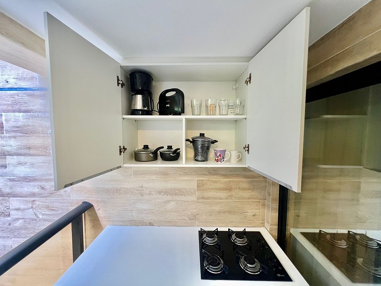 Fortune 01 - Flat / Studio, Espaçoso e Confortável