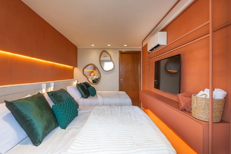 AX Blue Suites / vista do mar e varanda