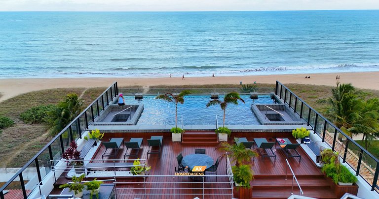 Alta Garden 02 Pé na Areia - Lindo Flat com Garden