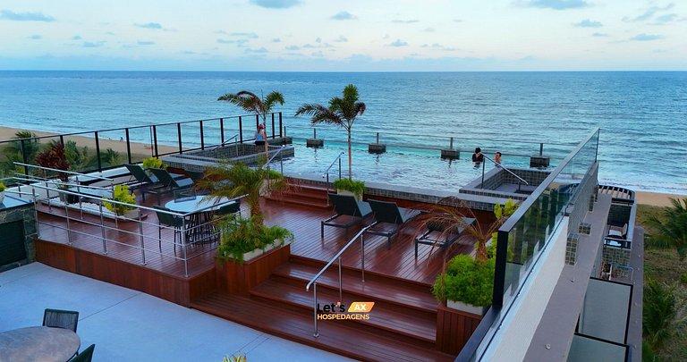 Alta Garden 306 Flat Studio Vista Mar, Pé na Areia