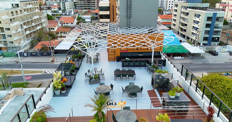 Alta Garden 306 Flat Studio Vista Mar, Pé na Areia