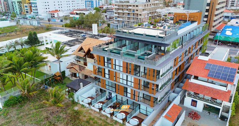 Alta Garden 306 Flat Studio Vista Mar, Pé na Areia