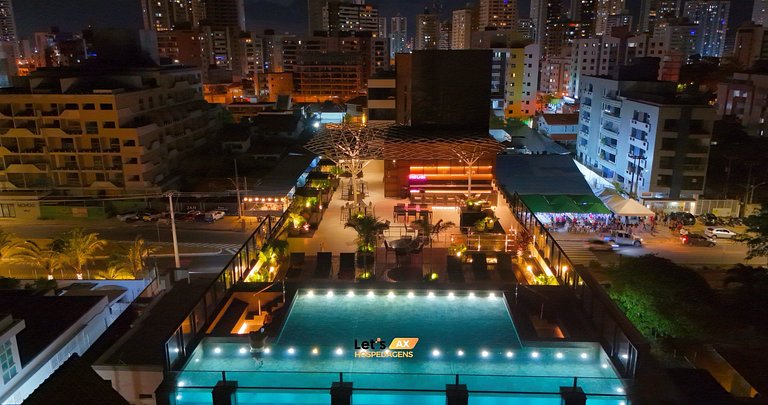 Alta Garden 306 Flat Studio Vista Mar, Pé na Areia