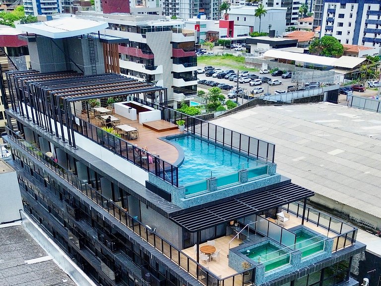 AM 202 - Studio Pé na Areia / Lindo e Confortável.